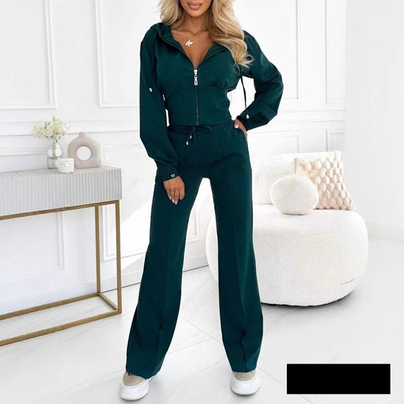 Grace Comfortable Tracksuit with Zipper and Hood