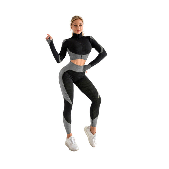 Delilah - Seamless 3-Piece Set – Leggings, Crop Top &amp; Jacket