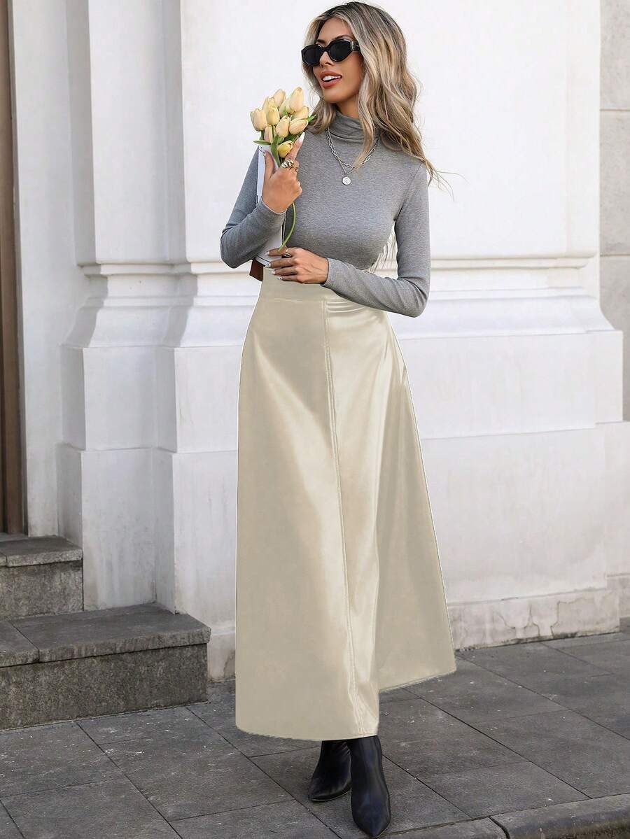 Lillie flared long skirt
