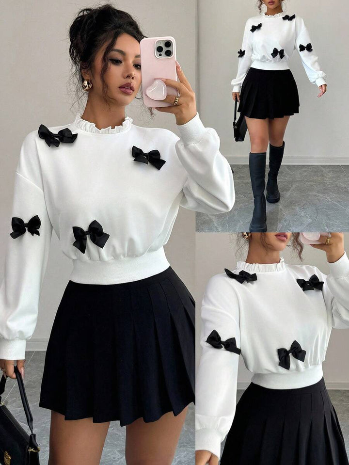 Joann short bow sweater