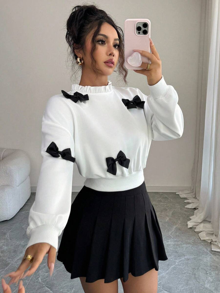 Joann short bow sweater