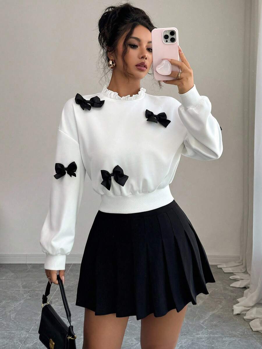 Joann short bow sweater