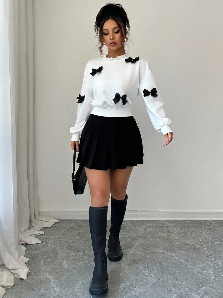 Joann short bow sweater
