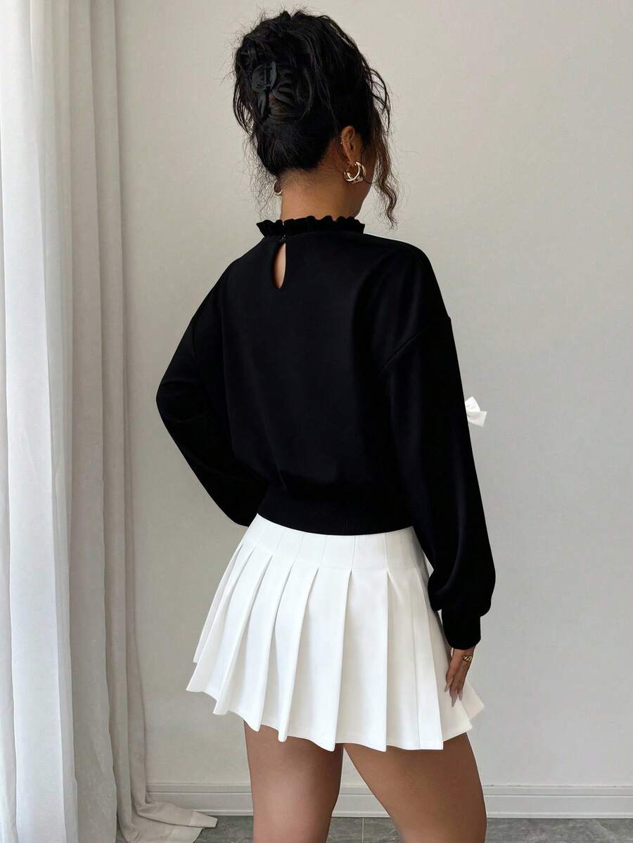 Joann short bow sweater