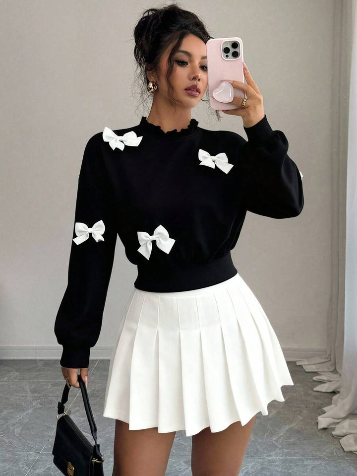 Joann short bow sweater