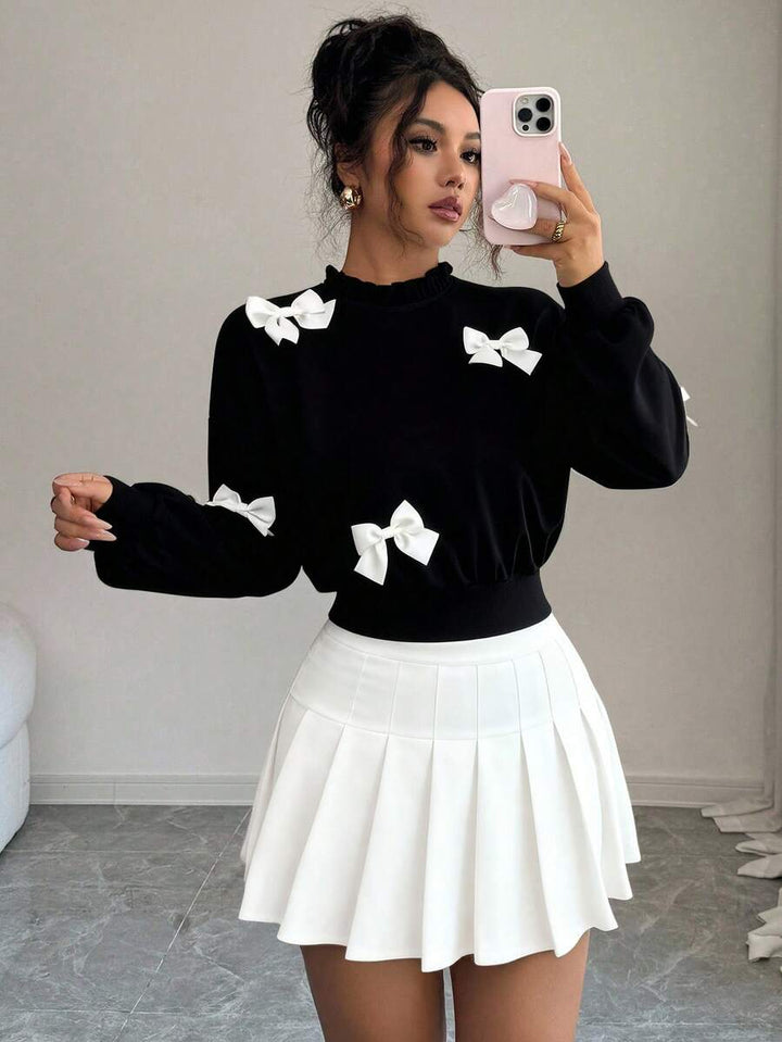 Joann short bow sweater