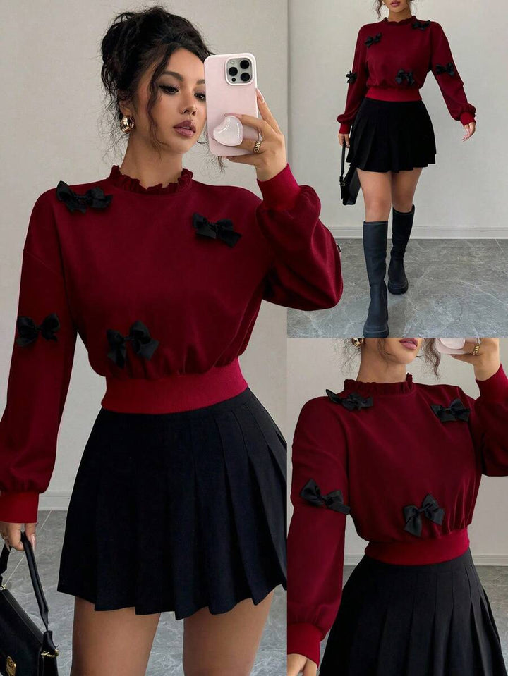 Joann short bow sweater