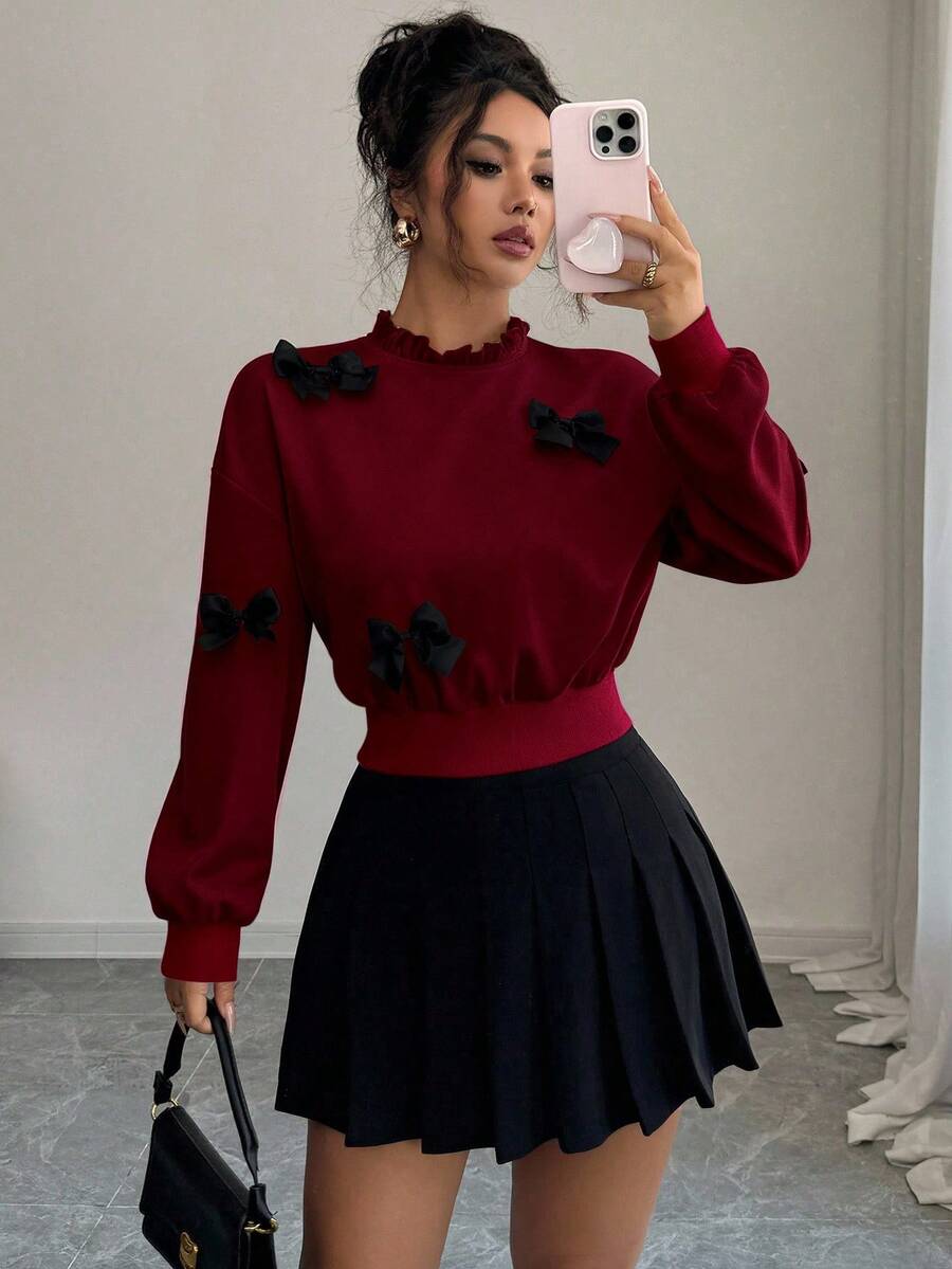 Joann short bow sweater