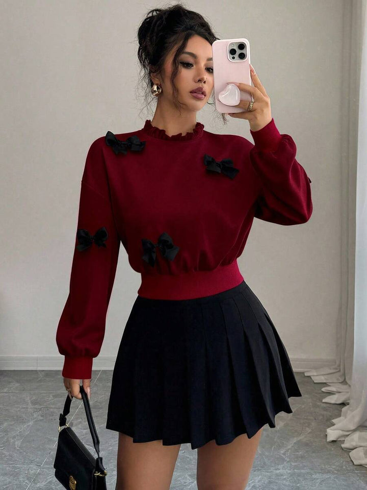 Joann short bow sweater