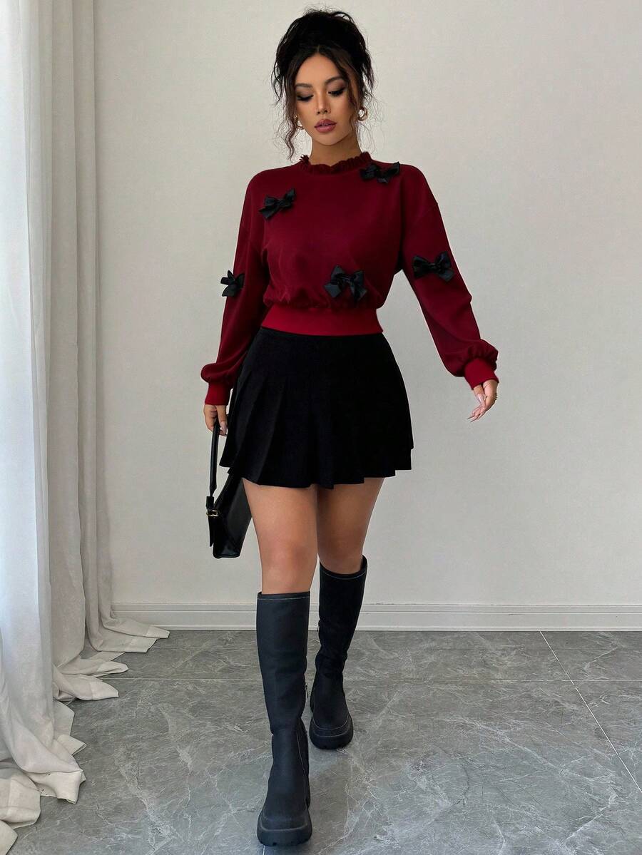 Joann short bow sweater