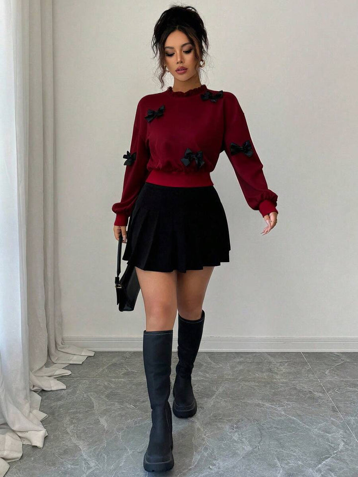 Joann short bow sweater