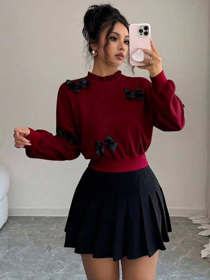 Joann short bow sweater