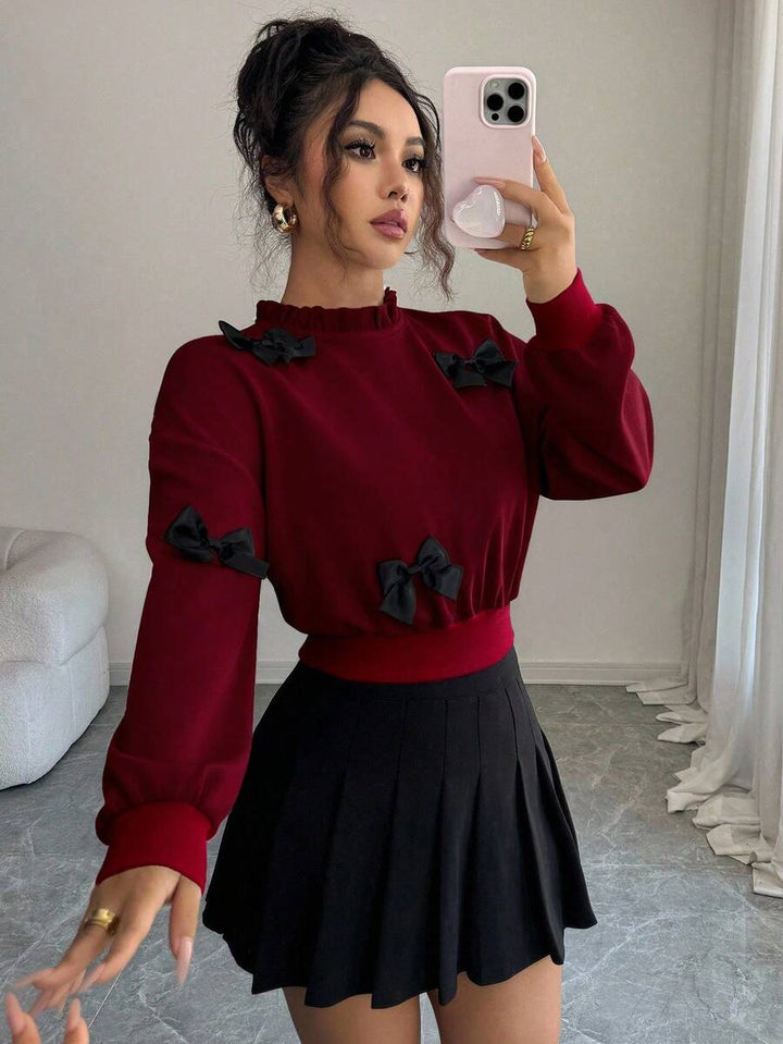 Joann short bow sweater