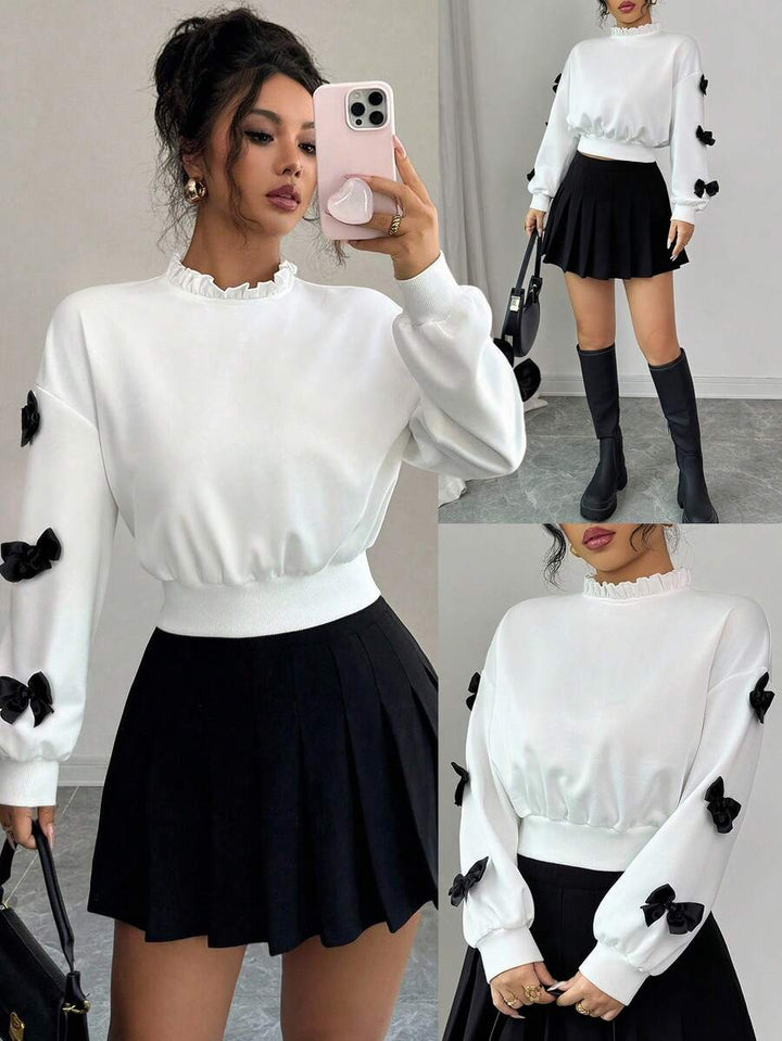 Joann short bow sweater