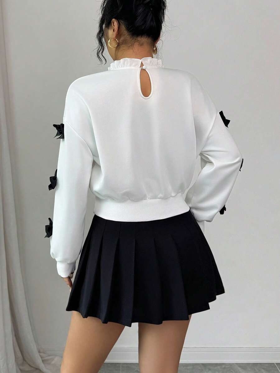 Joann short bow sweater