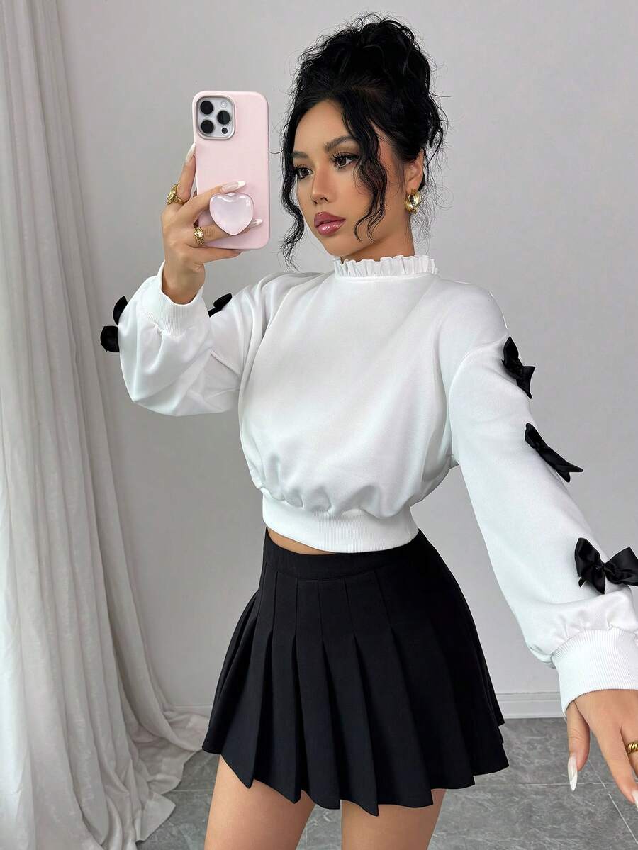 Joann short bow sweater