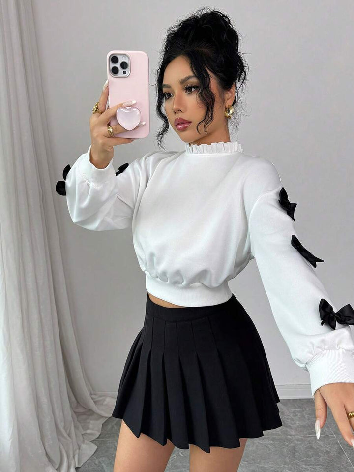 Joann short bow sweater
