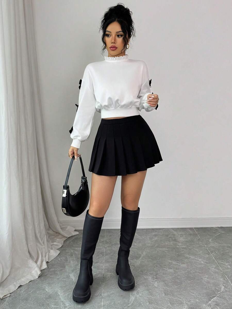 Joann short bow sweater