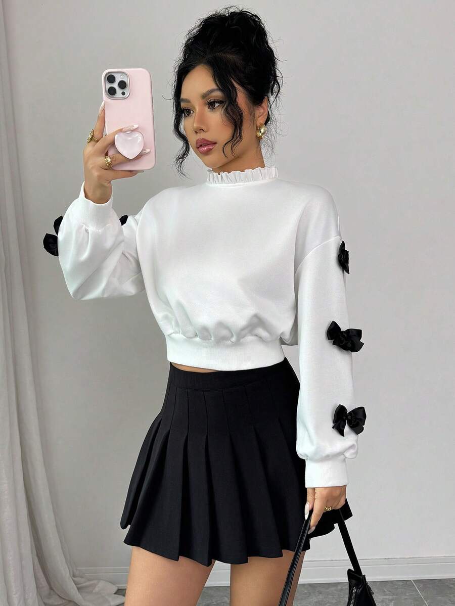 Joann short bow sweater