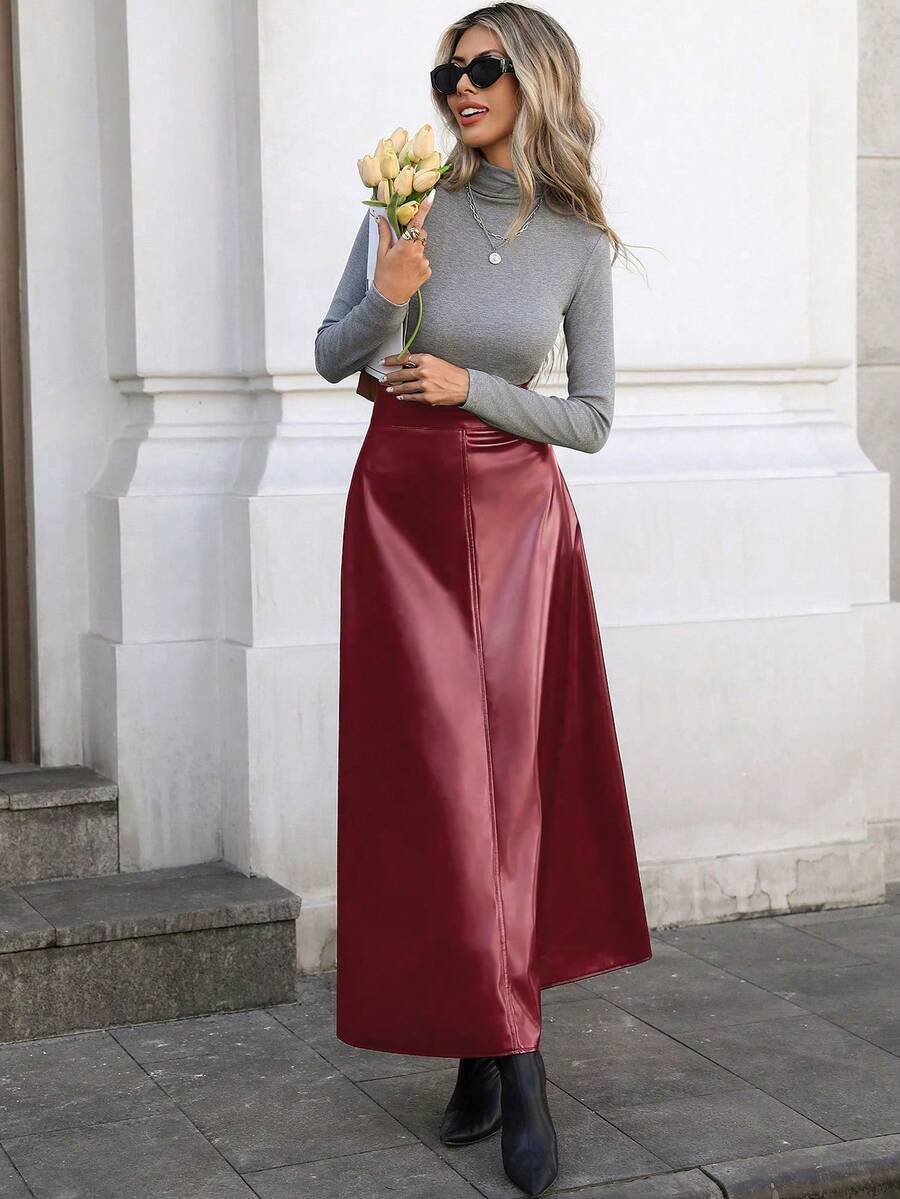Lillie flared long skirt