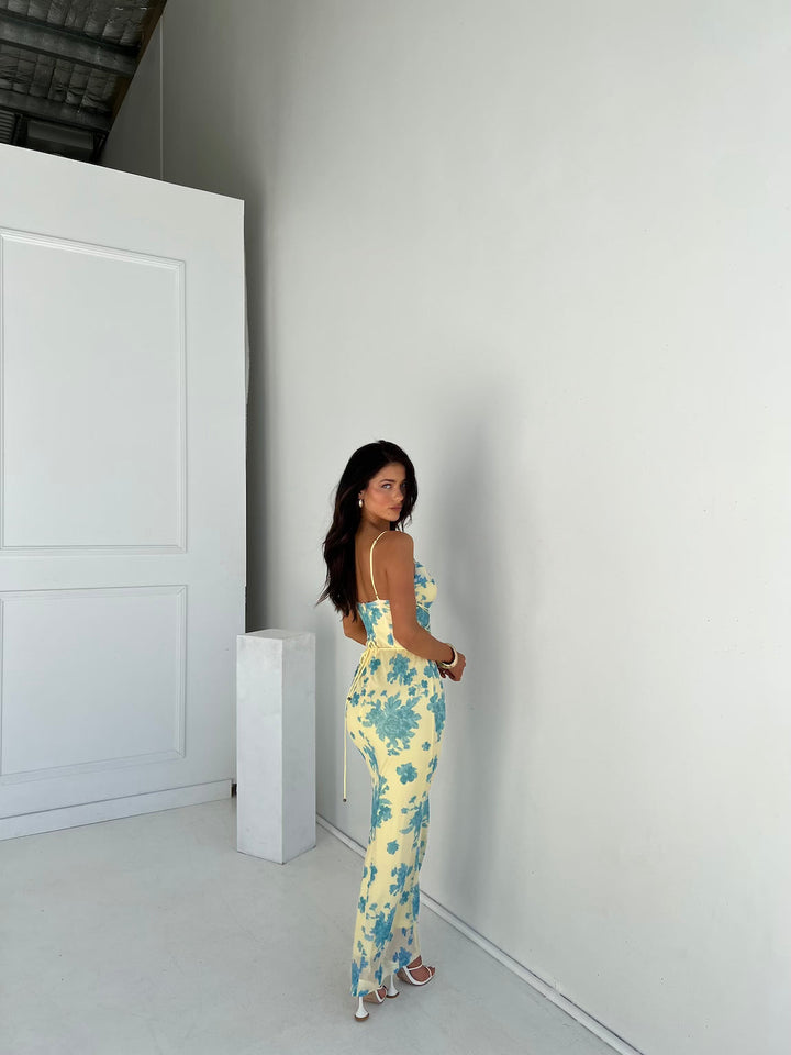 Indie | Sleeveless Floral Maxi Dress
