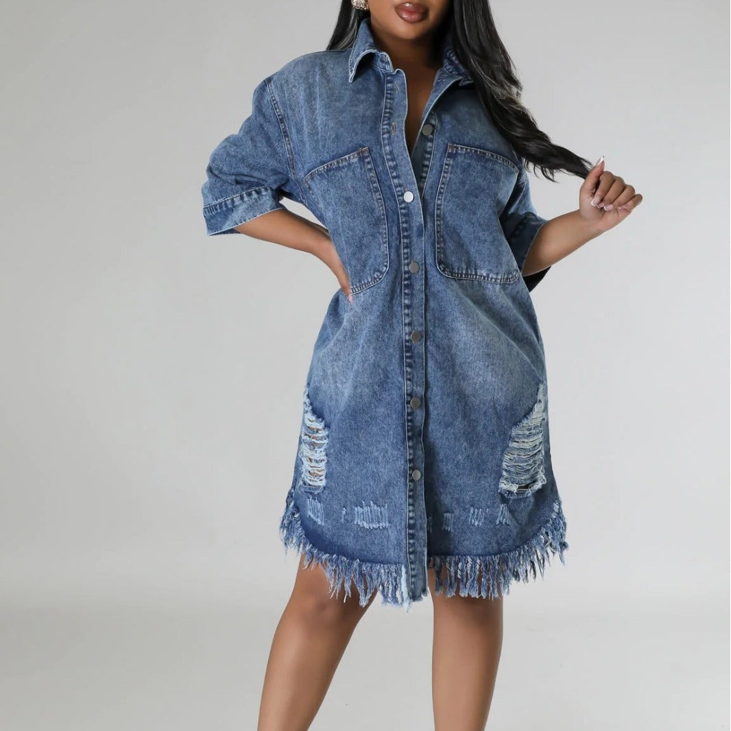 Elisa - Denim Dress