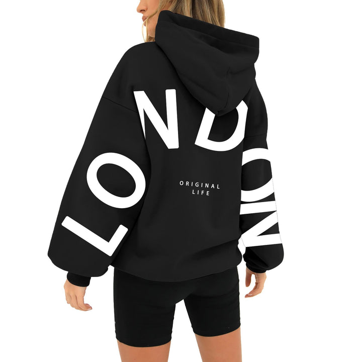 Lily - Comfortable Trendy Hoodie with ‘London’ Print