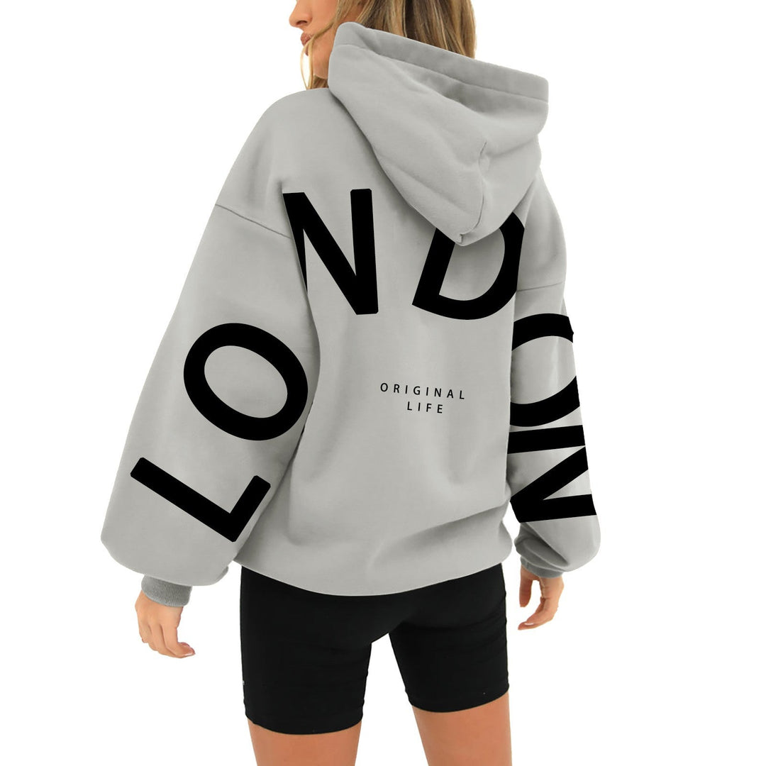Lily - Comfortable Trendy Hoodie with ‘London’ Print
