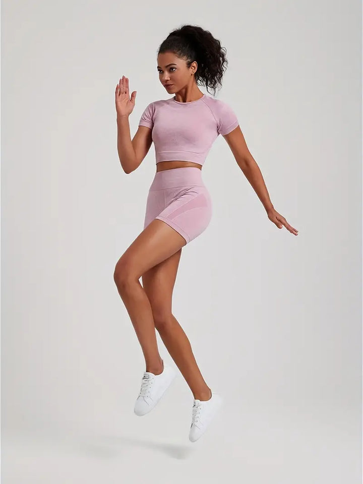 Agnes - 2-Piece Gym Set – High-Waist Legging &amp; Chest Support