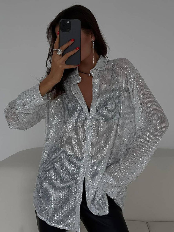 Lia - Brillante Sequin Blouse