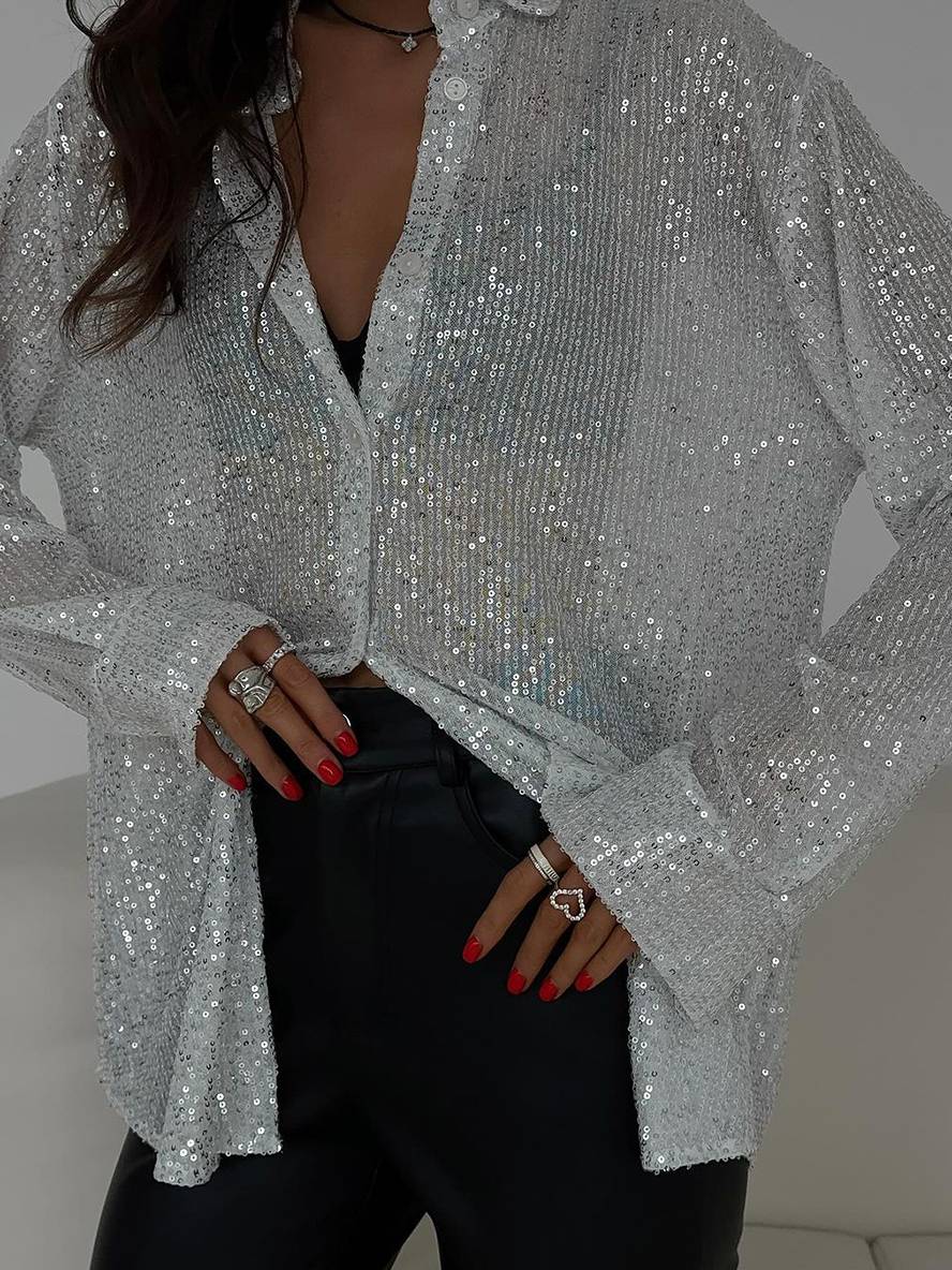 Lia - Brillante Sequin Blouse