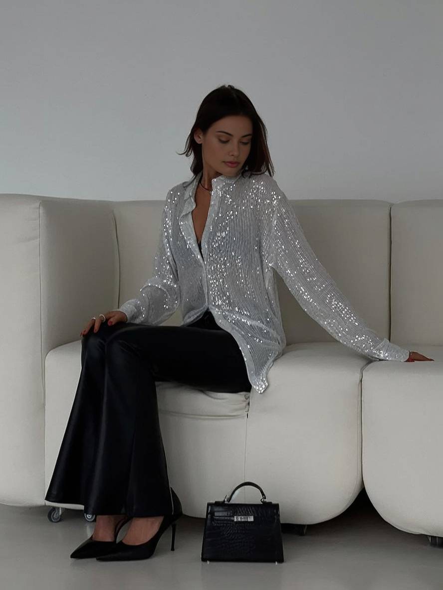 Lia - Brillante Sequin Blouse