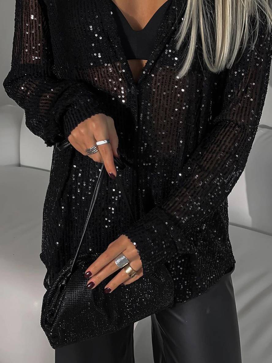 Lia - Brillante Sequin Blouse