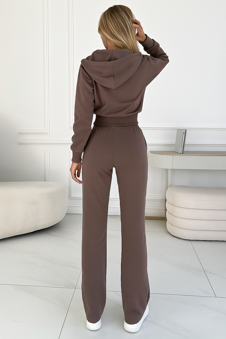 Grace Comfortable Tracksuit with Zipper and Hood