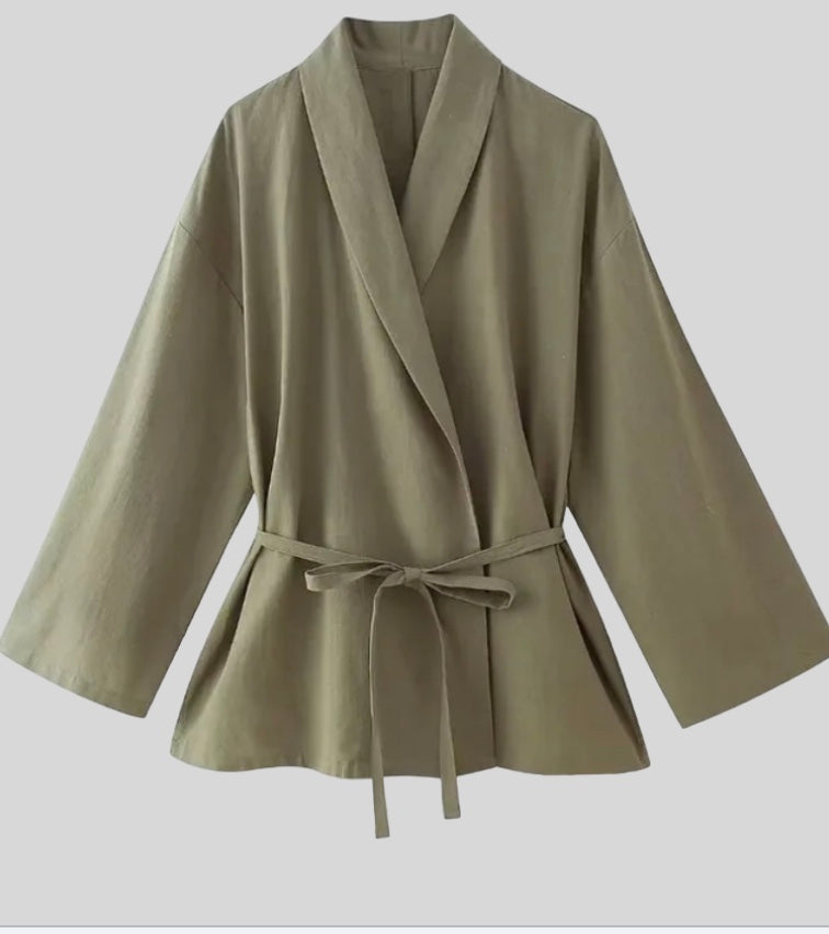 Myla two piece linen set