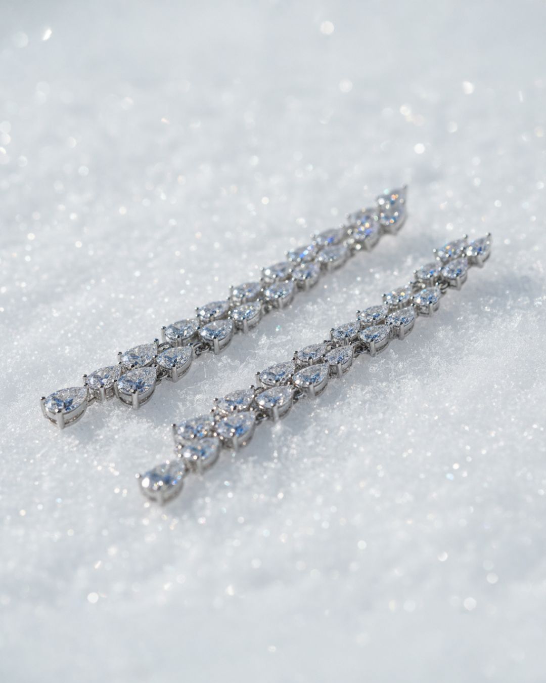 Serena earrings  silver plated