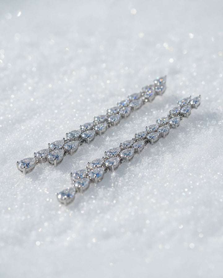 Serena earrings  silver plated