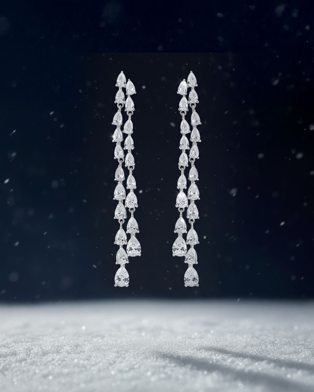 Serena earrings  silver plated