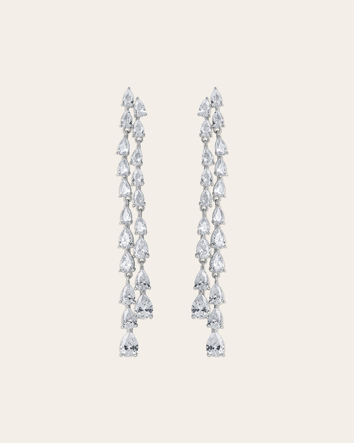 Serena earrings  silver plated