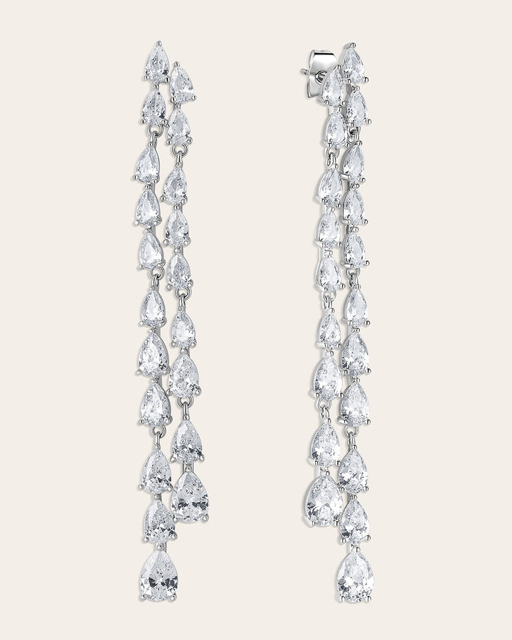 Serena earrings  silver plated