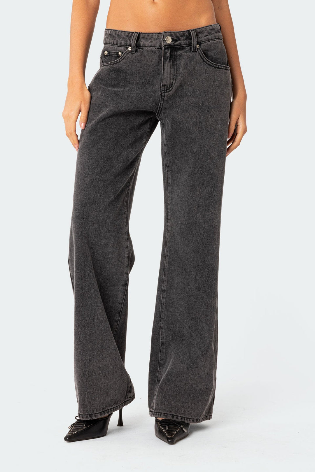 Raelynn - Jeans a Vita Bassa Lavaggio Faded