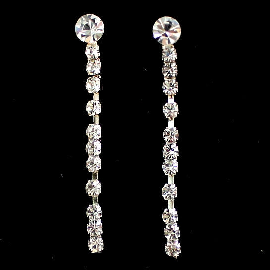 Elisabeth Luxe Crystal Tassel Necklace &amp; Earring Set
