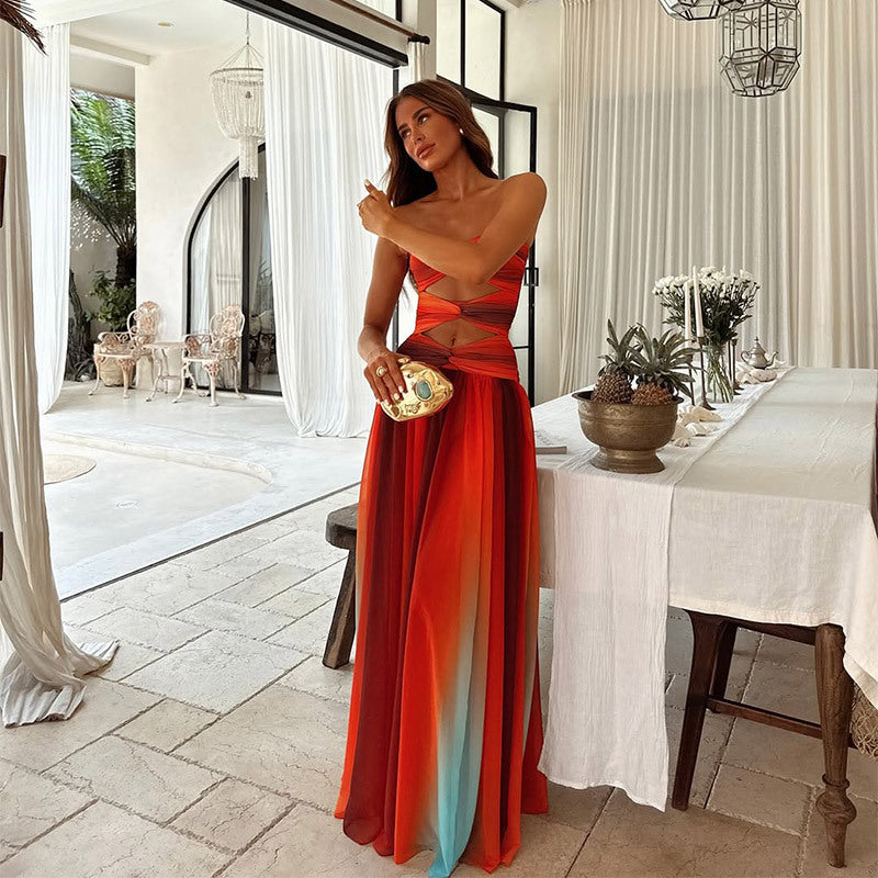 Giuliana - Elegant Strapless Maxi Dress