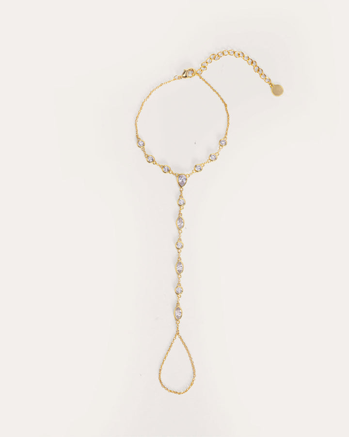 Aurora hand chain gold plated