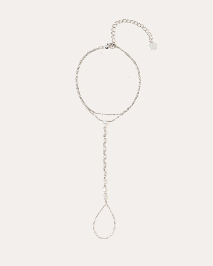 Millie hand chain silver