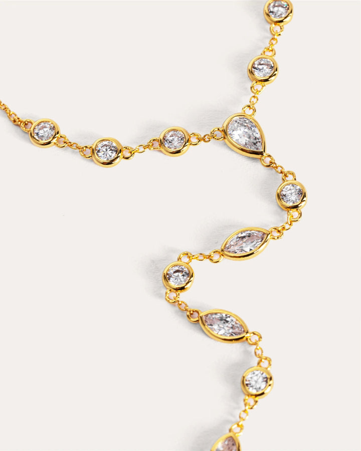 Aurora hand chain gold plated