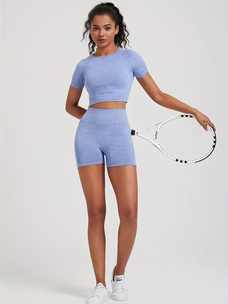 Agnes - 2-Piece Gym Set – High-Waist Legging &amp; Chest Support
