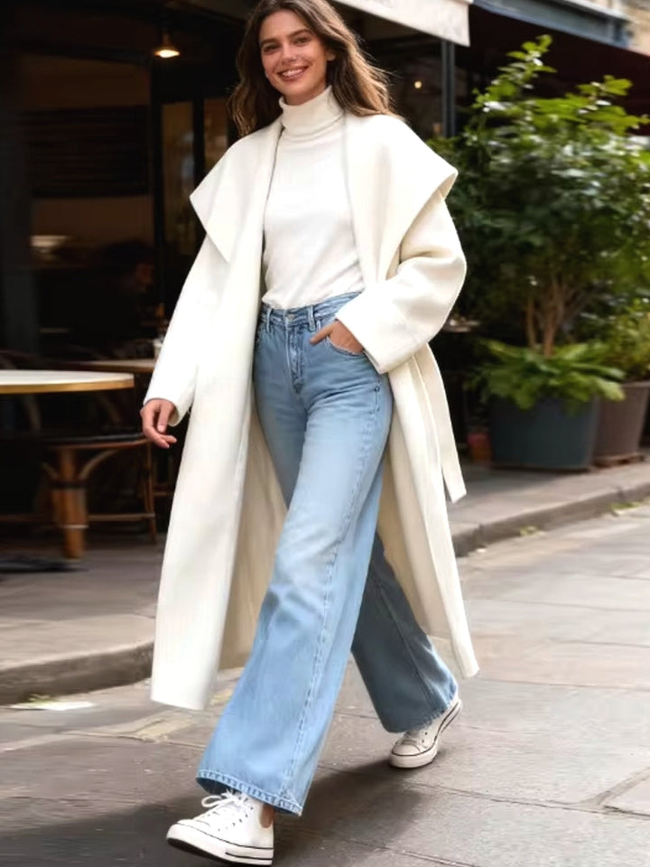 Romy elegant long wool coat