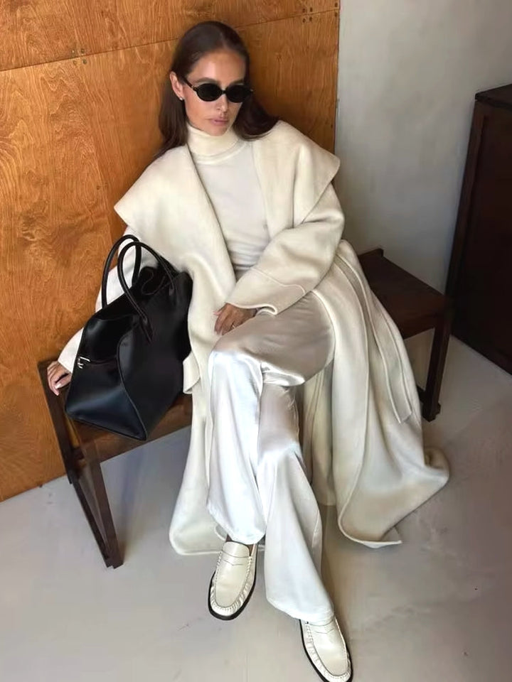 Romy elegant long wool coat