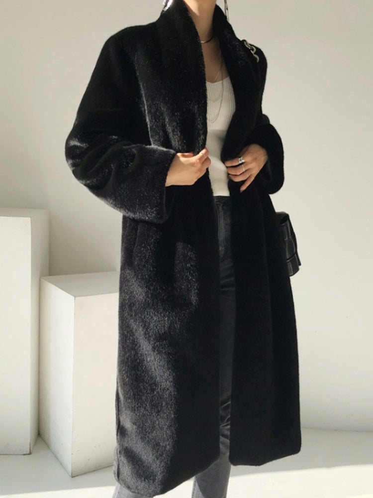 Dana fluffy soft coat